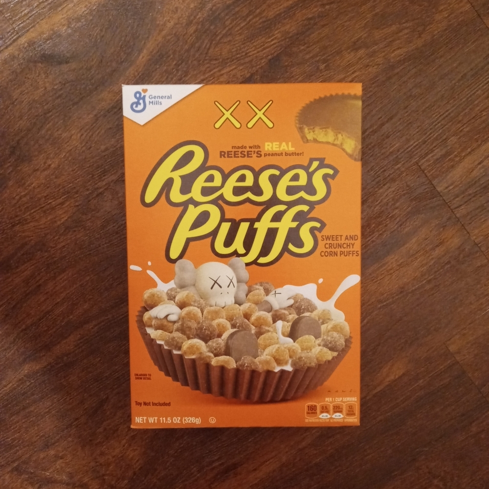 KAWS Reese Puff Cereal - Regular Size "Limited Edition"